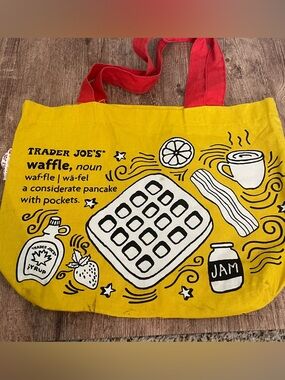 Trader Joe's Breakfast Theme Tote Bag